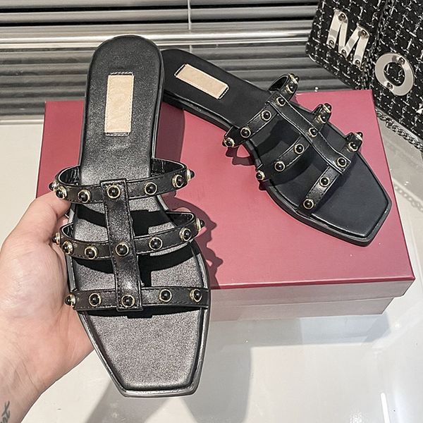 2023 designer flat bottom women's slippers summer women's shoes luxury shoes women's sandals, Black
2023 designer flat bottom women's slippers summer women's shoes luxury shoes women's sandals, Black