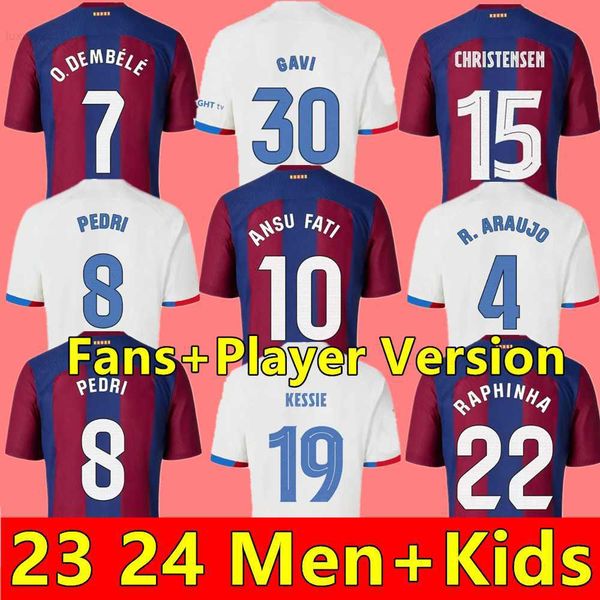23 24 fans player lewandowski soccer jersey gavi camiseta de futbol pedri ferran 2023 2024 fc ansu fati raphinha football shirt men kit kids, White;black
23 24 fans player lewandowski soccer jersey gavi camiseta de futbol pedri ferran 2023 2024 fc ansu fati raphinha football shirt men kit kids, White;black