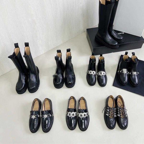 toga short boots women's chelsea martin boots designer classic badge metal buckle round head sleeve anti-slip square heel punk wind bla, Black
toga short boots women's chelsea martin boots designer classic badge metal buckle round head sleeve anti-slip square heel punk wind bla, Black