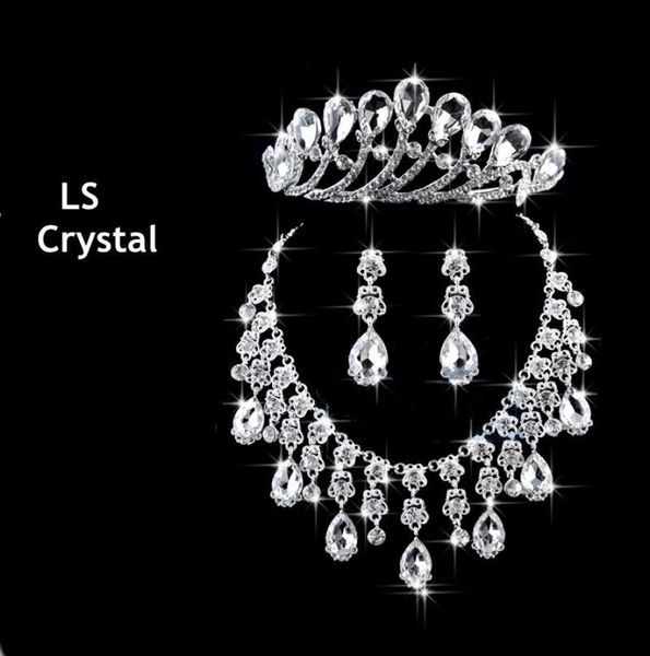 2015 new arrivals crystal crown necklace earring set bridal jewelry wedding accessories1644828, Silver
2015 new arrivals crystal crown necklace earring set bridal jewelry wedding accessories1644828, Silver