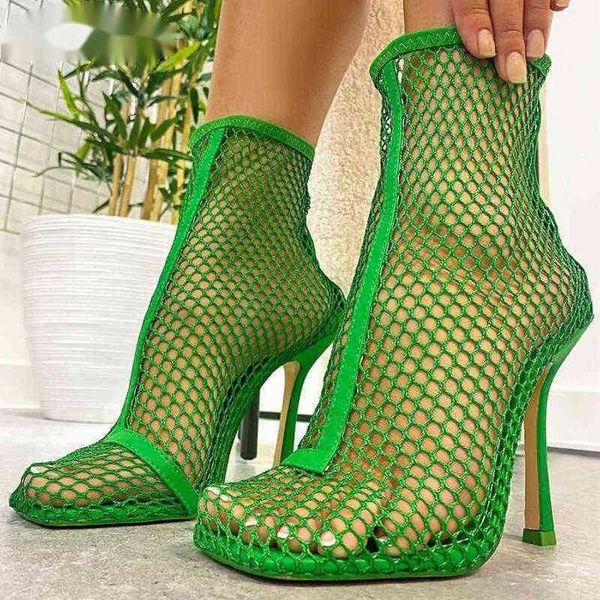 sandals 2023 new design green black square toe mesh stretch fabric sock boots fashion high heels shoes 220232
sandals 2023 new design green black square toe mesh stretch fabric sock boots fashion high heels shoes 220232