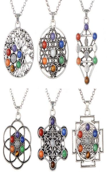 7 chakras pendulum necklaces colorful natural stone tree of life pendant necklaces women yoga jewelry8489878, Silver
7 chakras pendulum necklaces colorful natural stone tree of life pendant necklaces women yoga jewelry8489878, Silver