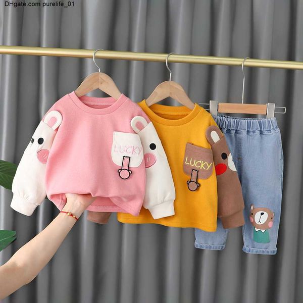 autumn 2022 spring children girls 2pcs clothing set embroidery cartoon cotton sweatshirts jeans pants baby girls clothes suit, White
autumn 2022 spring children girls 2pcs clothing set embroidery cartoon cotton sweatshirts jeans pants baby girls clothes suit, White