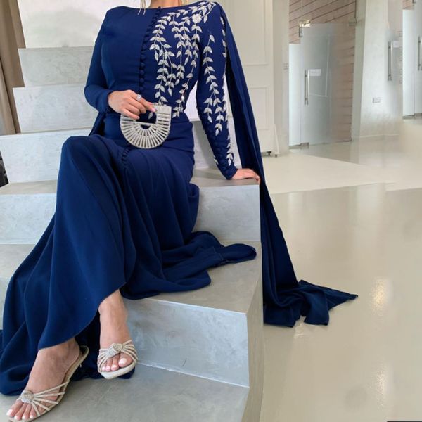 elegant blue beaded evening dresses with cape jewel neck long sleeve arabic dubai formal gown front button muslim evening wear, Black;red
elegant blue beaded evening dresses with cape jewel neck long sleeve arabic dubai formal gown front button muslim evening wear, Black;red