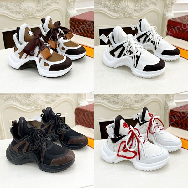 women archlights casual shoes genuine leather comfortable sneakers lace up low trainers luxury designer sneaker with box 35-41, Black
women archlights casual shoes genuine leather comfortable sneakers lace up low trainers luxury designer sneaker with box 35-41, Black