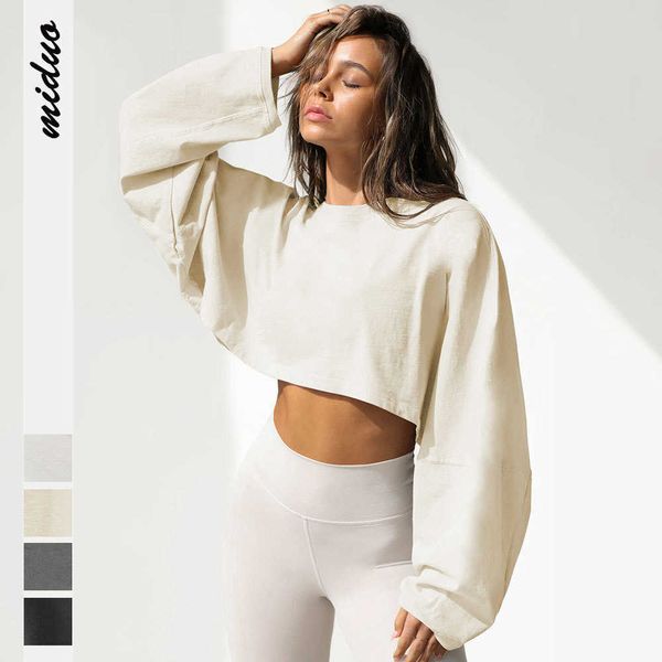 2023 round neck sweater women's short sports bottom shirt t-shirt knit long sleeved top, Black
2023 round neck sweater women's short sports bottom shirt t-shirt knit long sleeved top, Black