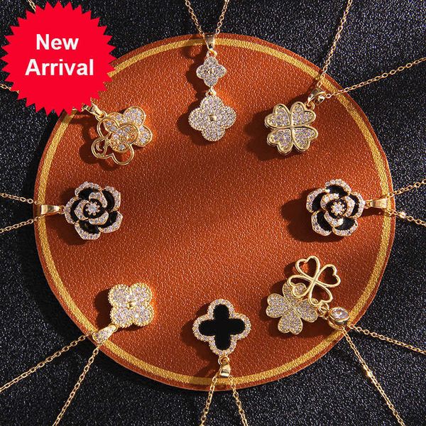 pendant necklaces four-leafed clover luxury necklace designers jewelry diamonds necklace women titanium steel gold-plated never fade not, Silver
pendant necklaces four-leafed clover luxury necklace designers jewelry diamonds necklace women titanium steel gold-plated never fade not, Silver