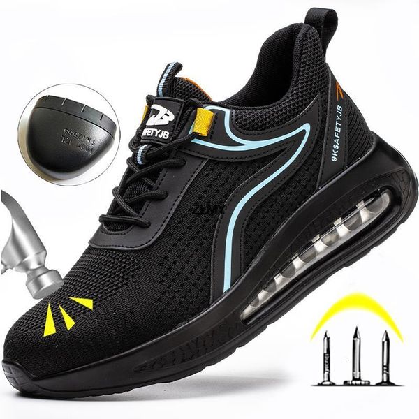 boots breathable steel toe safety shoes for men work puncture proof sport sneakers male construction security 230801, Black
boots breathable steel toe safety shoes for men work puncture proof sport sneakers male construction security 230801, Black