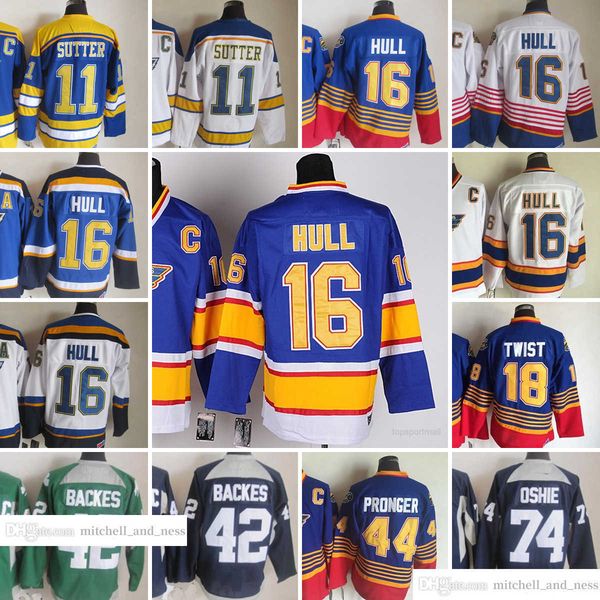 1967-1999 movie retro ccm hockey jersey embroidery 16 brett hull 11 brian sutter 18 tony twist 44 chris pronger 74 oshie 42 backes vintage j, Black;red
1967-1999 movie retro ccm hockey jersey embroidery 16 brett hull 11 brian sutter 18 tony twist 44 chris pronger 74 oshie 42 backes vintage j, Black;red