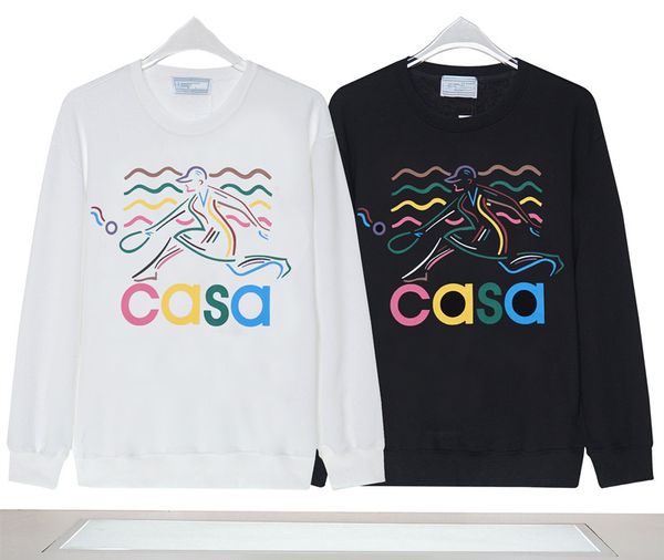 men's pullover designer printed sweatshirt basic style couple large size embroidered spring and autumn casablanc style, Black
men's pullover designer printed sweatshirt basic style couple large size embroidered spring and autumn casablanc style, Black
