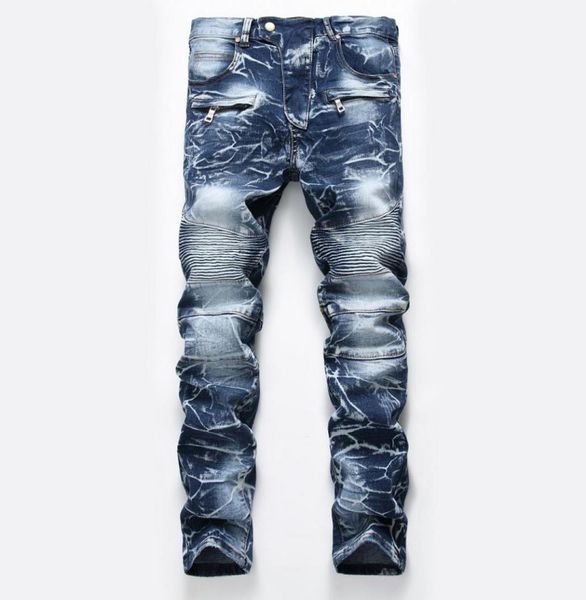new mens snow designer fashion slim skinny moto biker casual jeans straight motorcycle jeans men destroyed denim trousers 65013038621, Blue
new mens snow designer fashion slim skinny moto biker casual jeans straight motorcycle jeans men destroyed denim trousers 65013038621, Blue