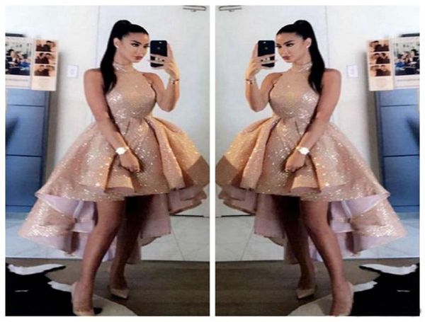 bling bling sequins rose gold high neck prom dresses 2021 short front long back sleeveless formal party evening gowns vestido3677236, Black
bling bling sequins rose gold high neck prom dresses 2021 short front long back sleeveless formal party evening gowns vestido3677236, Black