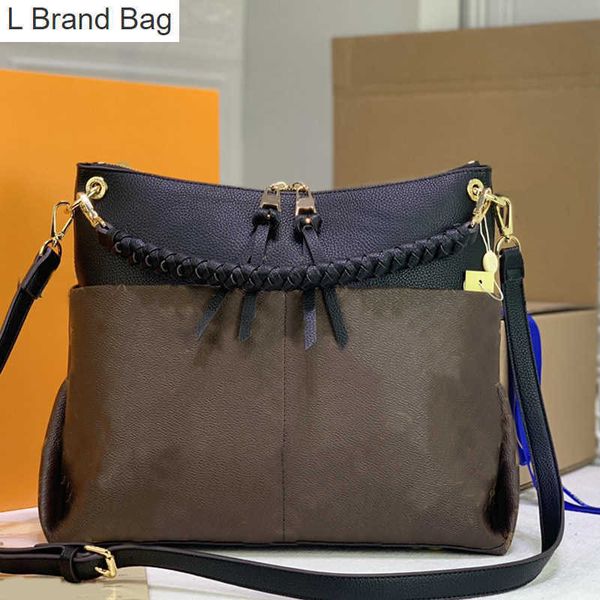 l bag women handbag purse shoulder bags tote bag fashion letter genuine leather knitting hand tricolor bottom hardware zipper long strap sge, Black
l bag women handbag purse shoulder bags tote bag fashion letter genuine leather knitting hand tricolor bottom hardware zipper long strap sge, Black
