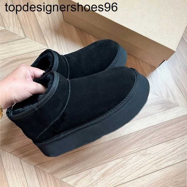 2023 australia snow boots designer womens mini boot platform thick bottom fashion brand fur booties australian fluffy fuzz mule tazz slipper, Black
2023 australia snow boots designer womens mini boot platform thick bottom fashion brand fur booties australian fluffy fuzz mule tazz slipper, Black