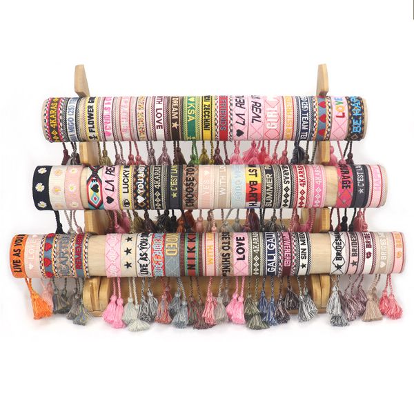 charm bracelets boho embroidery cotton bracelet tassel friends femme pulseras mujer brazaletes adjustable wristband bransoletki 230801, Golden;silver
charm bracelets boho embroidery cotton bracelet tassel friends femme pulseras mujer brazaletes adjustable wristband bransoletki 230801, Golden;silver
