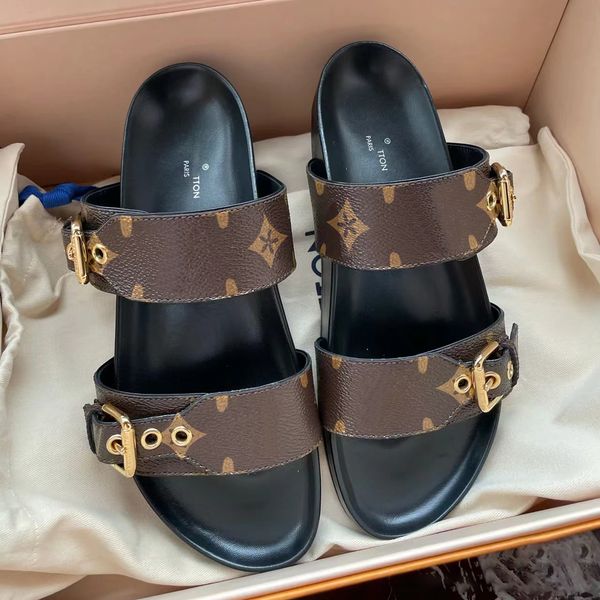 2023 new bom dia slippers slides cowhide designer slide beach fashion gladiator sandal women summer sandals y adjustable hasp slipper travel, Black
2023 new bom dia slippers slides cowhide designer slide beach fashion gladiator sandal women summer sandals y adjustable hasp slipper travel, Black