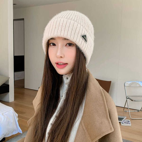 r luxury hat hat women's solid rabbit hair windproof ear protector knitted with triangle label for warm and showy face small loose larg, Blue;gray
r luxury hat hat women's solid rabbit hair windproof ear protector knitted with triangle label for warm and showy face small loose larg, Blue;gray