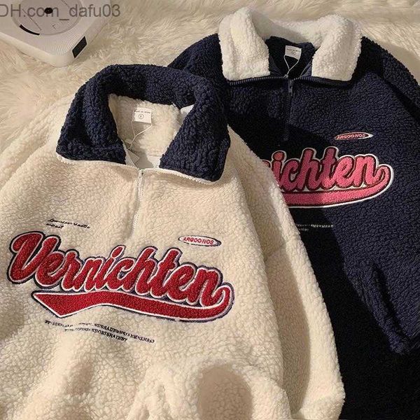 men's hoodies sweatshirts autumn and winter 2021 new cashmere letter embroidery sweater women's retro plus velvet thick loose hood, Black
men's hoodies sweatshirts autumn and winter 2021 new cashmere letter embroidery sweater women's retro plus velvet thick loose hood, Black