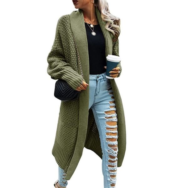 women designer new women's lapel bat-sleeve knitted long sweater cardigan coat, White;black
women designer new women's lapel bat-sleeve knitted long sweater cardigan coat, White;black