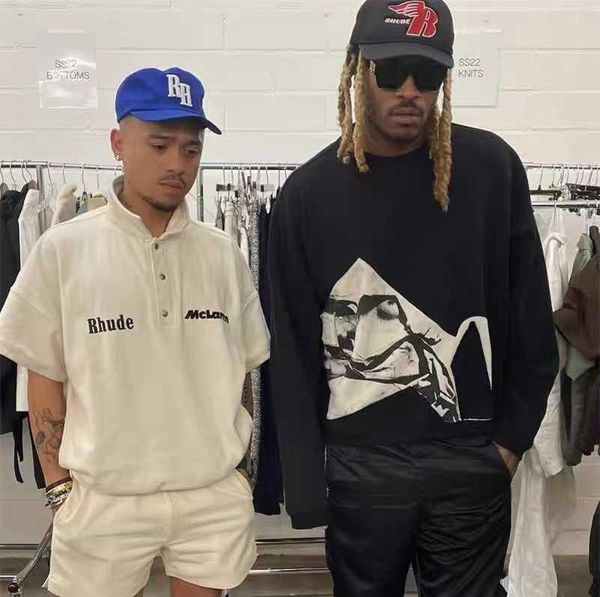 rhude american fashion letter embroidery sports leisure commuting loose couple short sleeve polo shirt shirt, White;black
rhude american fashion letter embroidery sports leisure commuting loose couple short sleeve polo shirt shirt, White;black