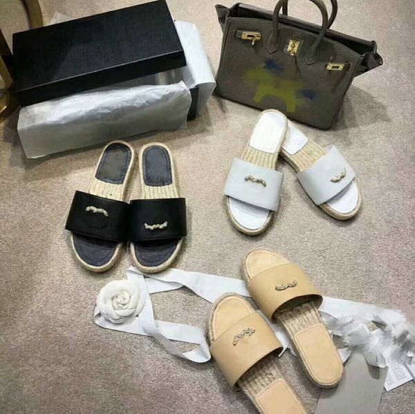 women's slides branded sandal slippers rhinestone crystal embellished buckle flat mule straw platform shoes interlocking c espadrilles, Black
women's slides branded sandal slippers rhinestone crystal embellished buckle flat mule straw platform shoes interlocking c espadrilles, Black
