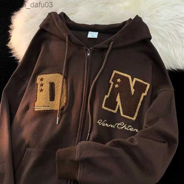 men's hoodies sweatshirts letter flocking towel embroidered zipper hoodies cardigan women's street fashion sweatshirt couple casua, Black
men's hoodies sweatshirts letter flocking towel embroidered zipper hoodies cardigan women's street fashion sweatshirt couple casua, Black