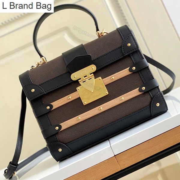 l bag mirror quality large capacity totes shoulder bag luggage trianonn pm hard case crossbody trunk bag s lock luggage handbag evening clut, Black
l bag mirror quality large capacity totes shoulder bag luggage trianonn pm hard case crossbody trunk bag s lock luggage handbag evening clut, Black