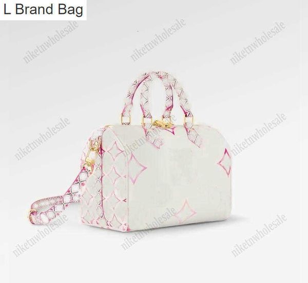 l bag 23ss by the pool m23073 m22987 speedy bandouliere 25 pillow bags womens designer boston bag giant monograms pattern handbag p249, Black
l bag 23ss by the pool m23073 m22987 speedy bandouliere 25 pillow bags womens designer boston bag giant monograms pattern handbag p249, Black