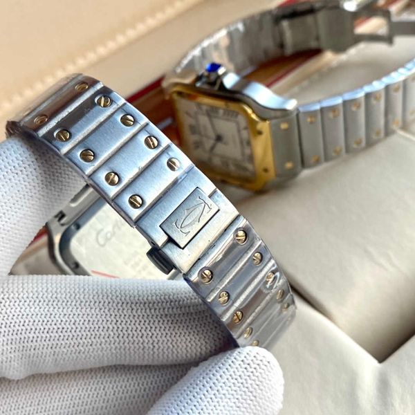 classic elegance wrist watch santos women men watches tntf mechanical movement motre prx de luxe with box, Slivery;golden
classic elegance wrist watch santos women men watches tntf mechanical movement motre prx de luxe with box, Slivery;golden
