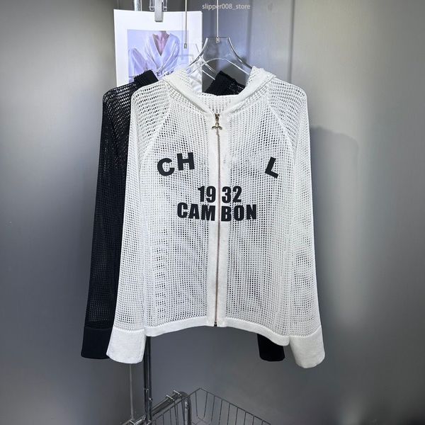 france paris designer womens knits shirts wear net red with hollow front letter channel embroidery comfortable sun-proof clothing, White;black
france paris designer womens knits shirts wear net red with hollow front letter channel embroidery comfortable sun-proof clothing, White;black