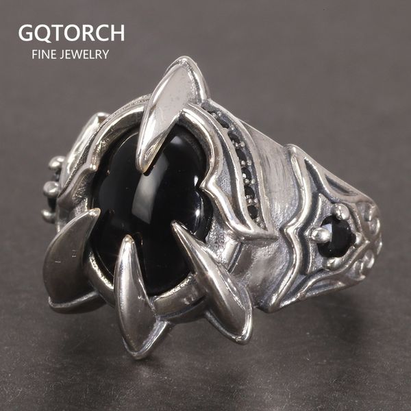 wedding rings real pure 925 silver ring cool antique paw men s natural stone oval black agate retro hip hop adjustable jewelry 230802, Slivery;golden
wedding rings real pure 925 silver ring cool antique paw men s natural stone oval black agate retro hip hop adjustable jewelry 230802, Slivery;golden