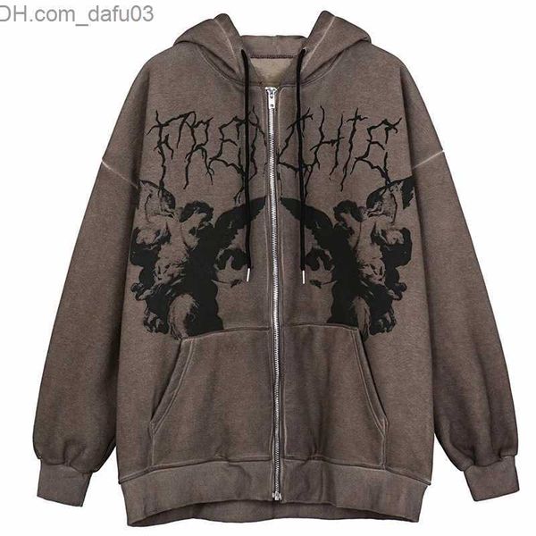 men's hoodies sweatshirts 2021 new angel printed zipper hoodie women's autumn loose wild european and american hip hop lover sweat, Black
men's hoodies sweatshirts 2021 new angel printed zipper hoodie women's autumn loose wild european and american hip hop lover sweat, Black