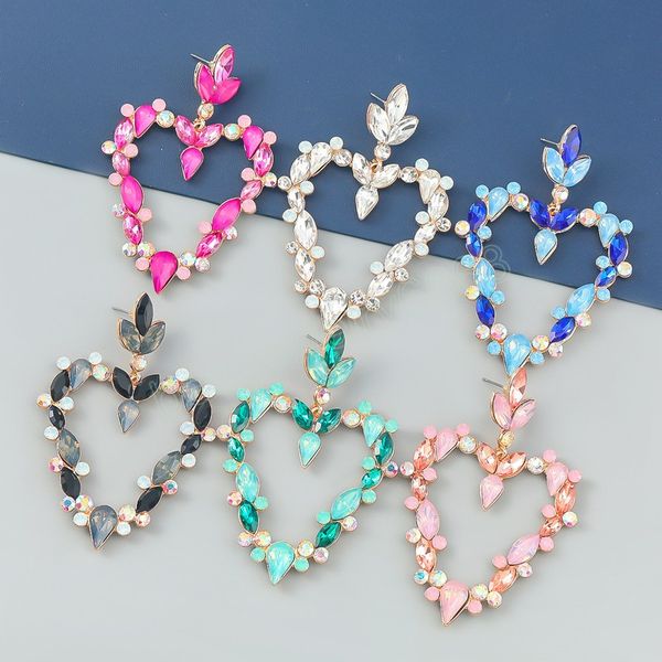 colorful rhinestone hearts pendant dangle earrings for women fashion jewelry vintage design party earrings accessories, Silver
colorful rhinestone hearts pendant dangle earrings for women fashion jewelry vintage design party earrings accessories, Silver