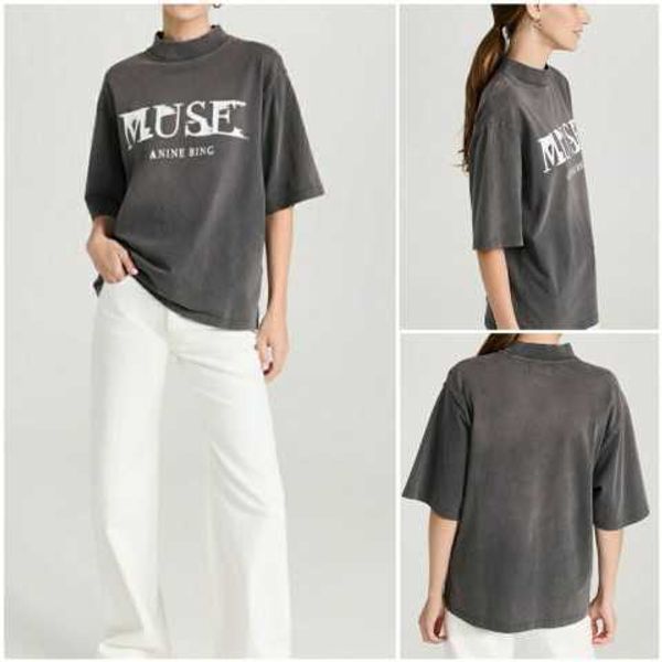 ab letter muse print designer tees washed loose casual short sleeve t-shirt anines bing women cotton t shirt polos, White
ab letter muse print designer tees washed loose casual short sleeve t-shirt anines bing women cotton t shirt polos, White