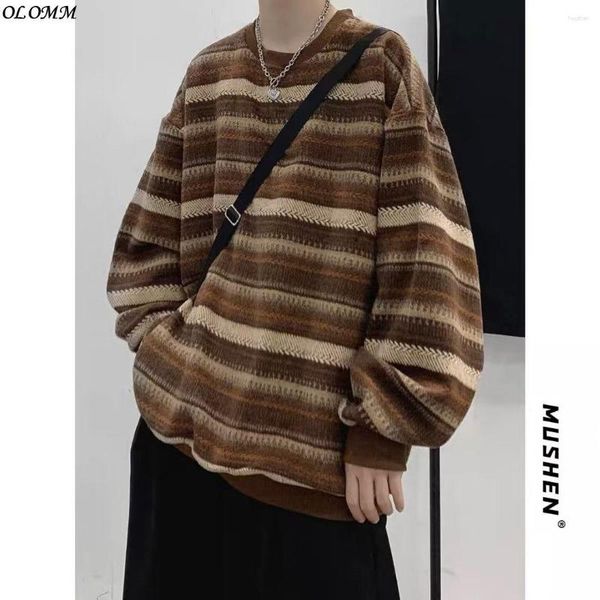 men's hoodies 8xl lazy style sweater women's autumn striped round neck loose student cotton sweatshirts mens clothing strange, Black
men's hoodies 8xl lazy style sweater women's autumn striped round neck loose student cotton sweatshirts mens clothing strange, Black