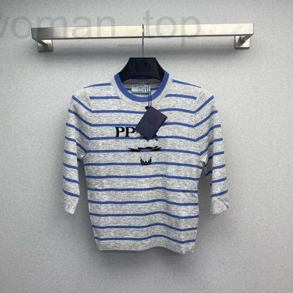 women's blouses & shirts designer p family letter stripe knitted half sleeve pullover for spring/summer 2023 new low key luxury tempera, White
women's blouses & shirts designer p family letter stripe knitted half sleeve pullover for spring/summer 2023 new low key luxury tempera, White