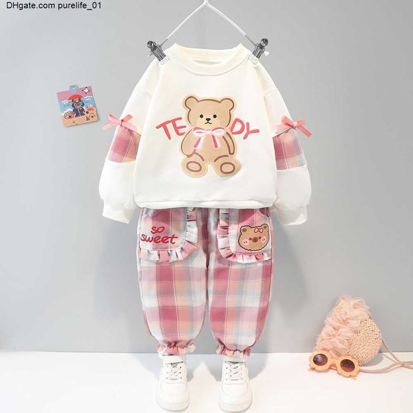 spring autumn kids clothing sets baby girls clothes set plaid pants princess girl outfit, White
spring autumn kids clothing sets baby girls clothes set plaid pants princess girl outfit, White