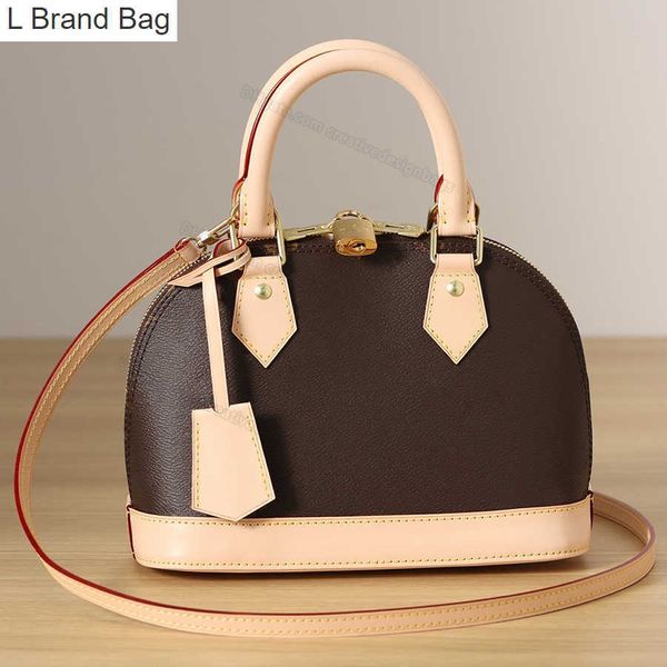 l bag women shoulder bags alma bb shell bag luxury designer handbags leather crossbody messenger bag with lock 23.5cm with l026 pt5r, Black
l bag women shoulder bags alma bb shell bag luxury designer handbags leather crossbody messenger bag with lock 23.5cm with l026 pt5r, Black