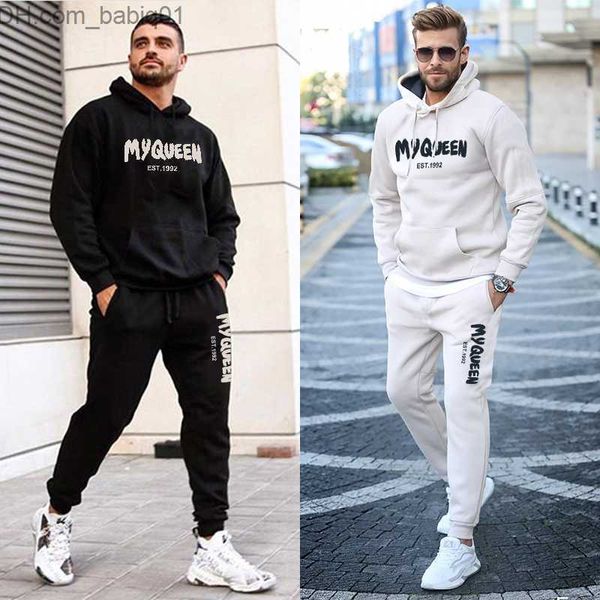 men's tracksuits luxury mens hooded tracksuit set you are my queen print pullover hoodies set activewear sweatshirt 2pcs couple outfit, Gray
men's tracksuits luxury mens hooded tracksuit set you are my queen print pullover hoodies set activewear sweatshirt 2pcs couple outfit, Gray