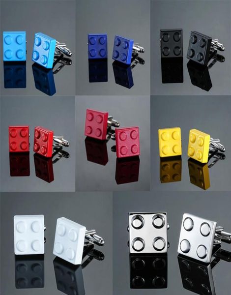 hyx men cufflinks muticolor bricks design blue red black 8 colors option copper novelty cuff links wholeretail7151150, Silver;golden
hyx men cufflinks muticolor bricks design blue red black 8 colors option copper novelty cuff links wholeretail7151150, Silver;golden