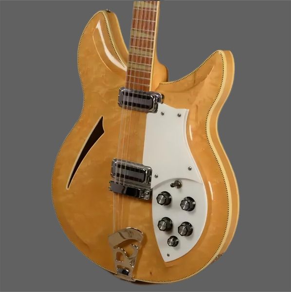 12 strings 360 381 maple glo natural semi hollow body electric guitar arched & back, sandwich neck
12 strings 360 381 maple glo natural semi hollow body electric guitar arched & back, sandwich neck