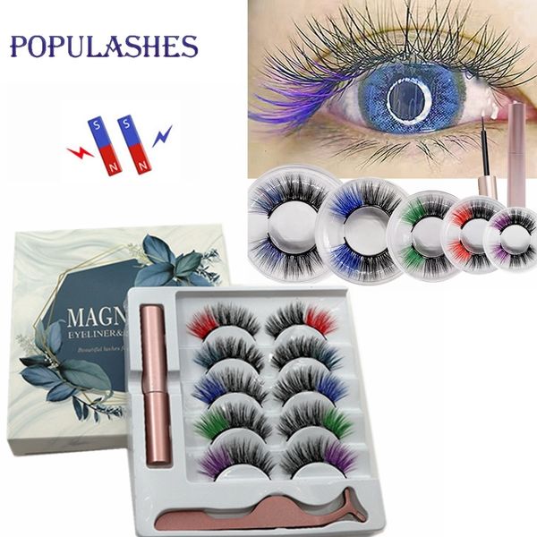 false eyelashes 5 pairs colored magnetic eyelshes set with lash tweezers and waterproof liquid eyeliner colorful fake mink 230801
false eyelashes 5 pairs colored magnetic eyelshes set with lash tweezers and waterproof liquid eyeliner colorful fake mink 230801