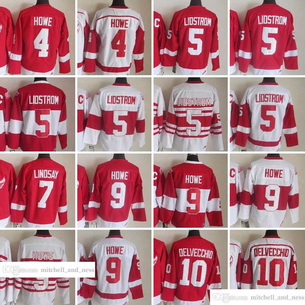 1926-1999 movie retro ccm hockey jersey embroidery 5 nicklas lidstrom 9 gordie howe 4 gordie howe 7 ted lindsay 10 alex delvecchio vintage j, Black;red
1926-1999 movie retro ccm hockey jersey embroidery 5 nicklas lidstrom 9 gordie howe 4 gordie howe 7 ted lindsay 10 alex delvecchio vintage j, Black;red