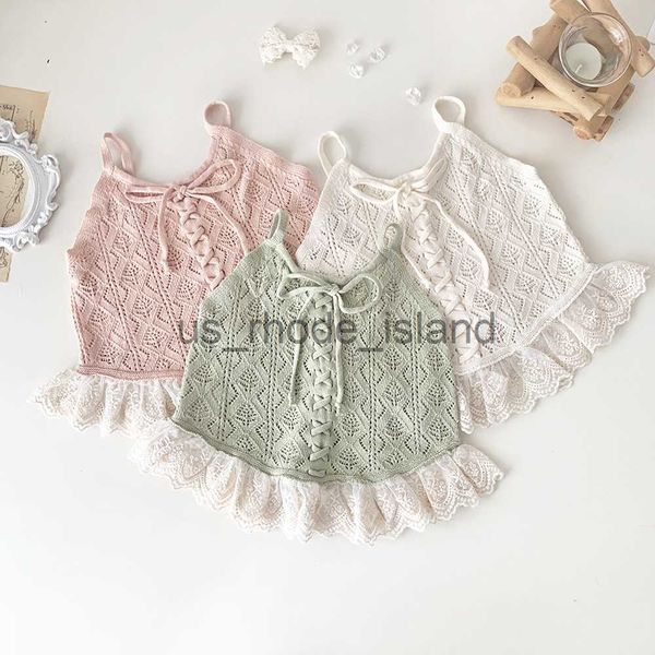 vest deer jonmi 2023 summer korean style toddlers kids knitted hollow out vests lace patchwork baby girls princess suspenders x0802, Blue
vest deer jonmi 2023 summer korean style toddlers kids knitted hollow out vests lace patchwork baby girls princess suspenders x0802, Blue