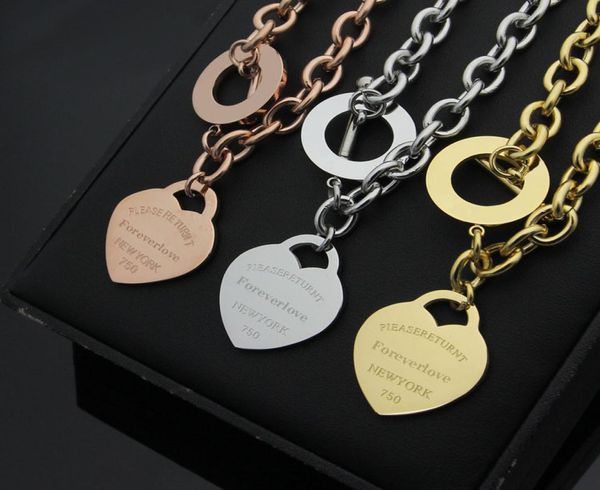 design chunky o t chains heart charms pendants necklace titanium steel excellent quality collar5142688, Silver
design chunky o t chains heart charms pendants necklace titanium steel excellent quality collar5142688, Silver
