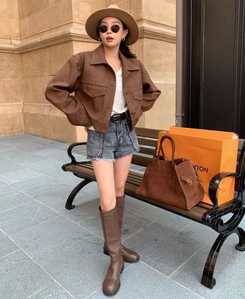 ce1 designer leather outerwear jackets coats luxury brand designer winter jacket women retro jacket genuine leather jacket designer coats fo, Black
ce1 designer leather outerwear jackets coats luxury brand designer winter jacket women retro jacket genuine leather jacket designer coats fo, Black