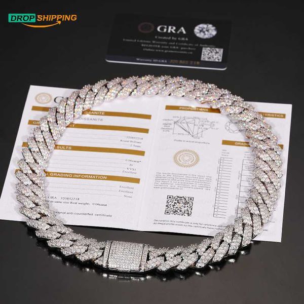 dropshipping big gug gold plated 925 sterling silver 2 rows vvs moissanite diamond miami cuban link chain necklace for men
dropshipping big gug gold plated 925 sterling silver 2 rows vvs moissanite diamond miami cuban link chain necklace for men