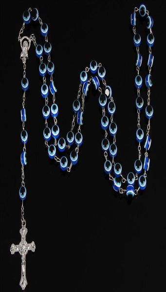 24pcs 8mm turkish jewelry blue eye necklace men women fashion stainless steel saint benedict rosary long278g1273961, Silver
24pcs 8mm turkish jewelry blue eye necklace men women fashion stainless steel saint benedict rosary long278g1273961, Silver