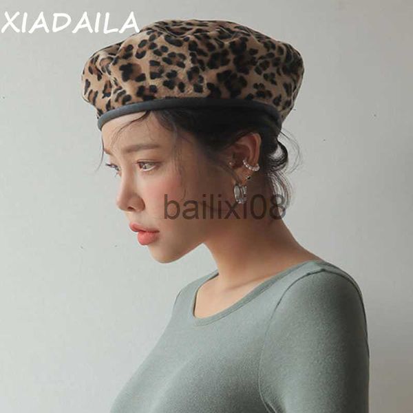 stingy brim hats leopard beret female autumn winter hats for women vintage painter flat cap boina feminina fashion pu leather brim beanie j2, Blue;gray
stingy brim hats leopard beret female autumn winter hats for women vintage painter flat cap boina feminina fashion pu leather brim beanie j2, Blue;gray
