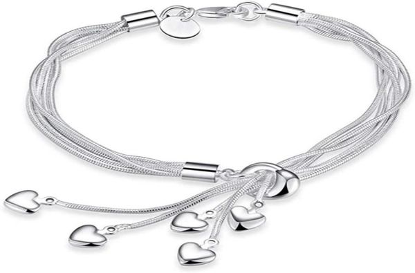 bracelets for women 925 sterling silver fiveline chain with fiveheart bracelet bangle birthday gift for her17812783292287, Golden;silver
bracelets for women 925 sterling silver fiveline chain with fiveheart bracelet bangle birthday gift for her17812783292287, Golden;silver